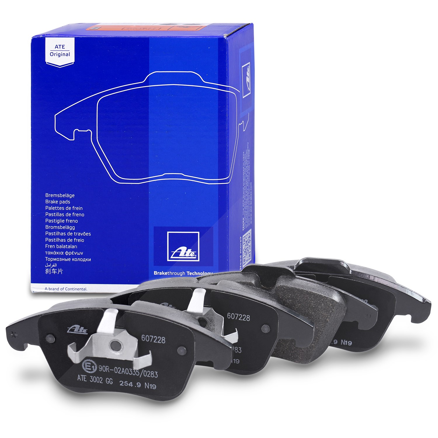 Ate Bremsbelagsatz vorne [Hersteller-Nr. 13.0460-7228.2] für Ford, Volvo, Land Rover