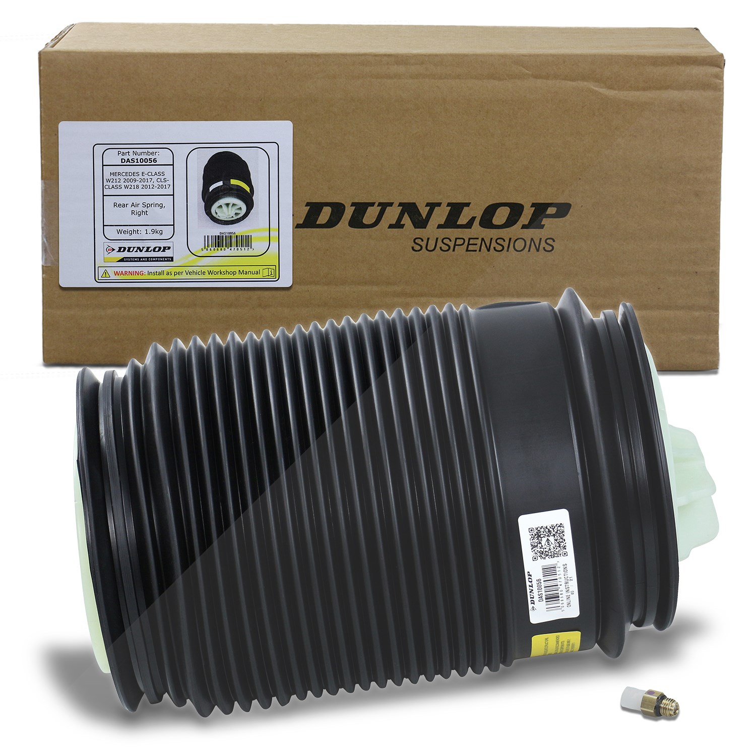 Dunlop Airsuspension Luftfederbalg Hinterachse rechts [Hersteller-Nr. 71197] für Mercedes-Benz