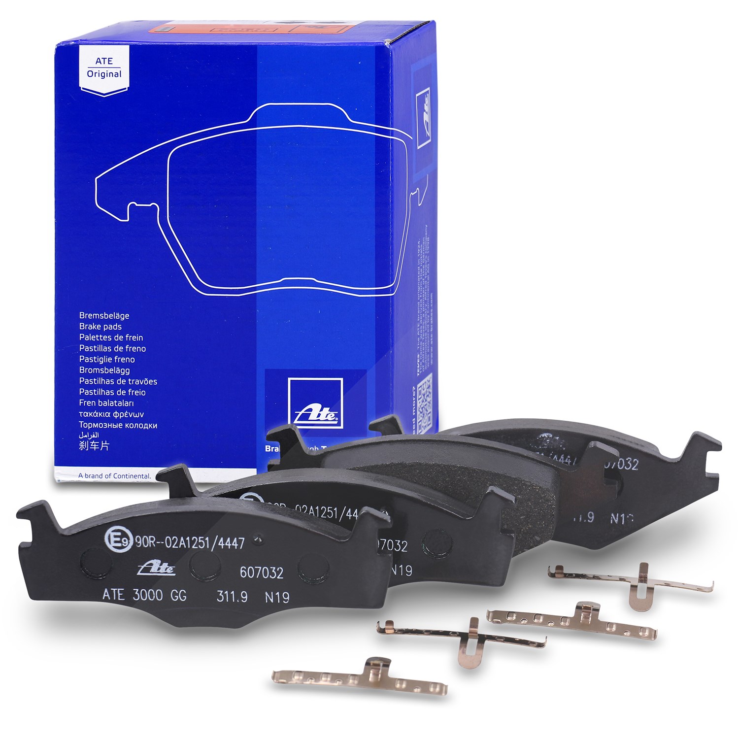 Ate Bremsbelagsatz Vorderachse [Hersteller-Nr. 13.0460-7032.2] für VW, Seat