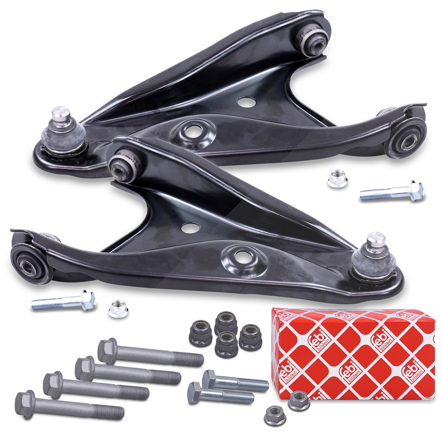 Bestprice 2x Querlenker +FEBI Montagesatz vorne [Hersteller-Nr. 40483368] für Dacia, Renault