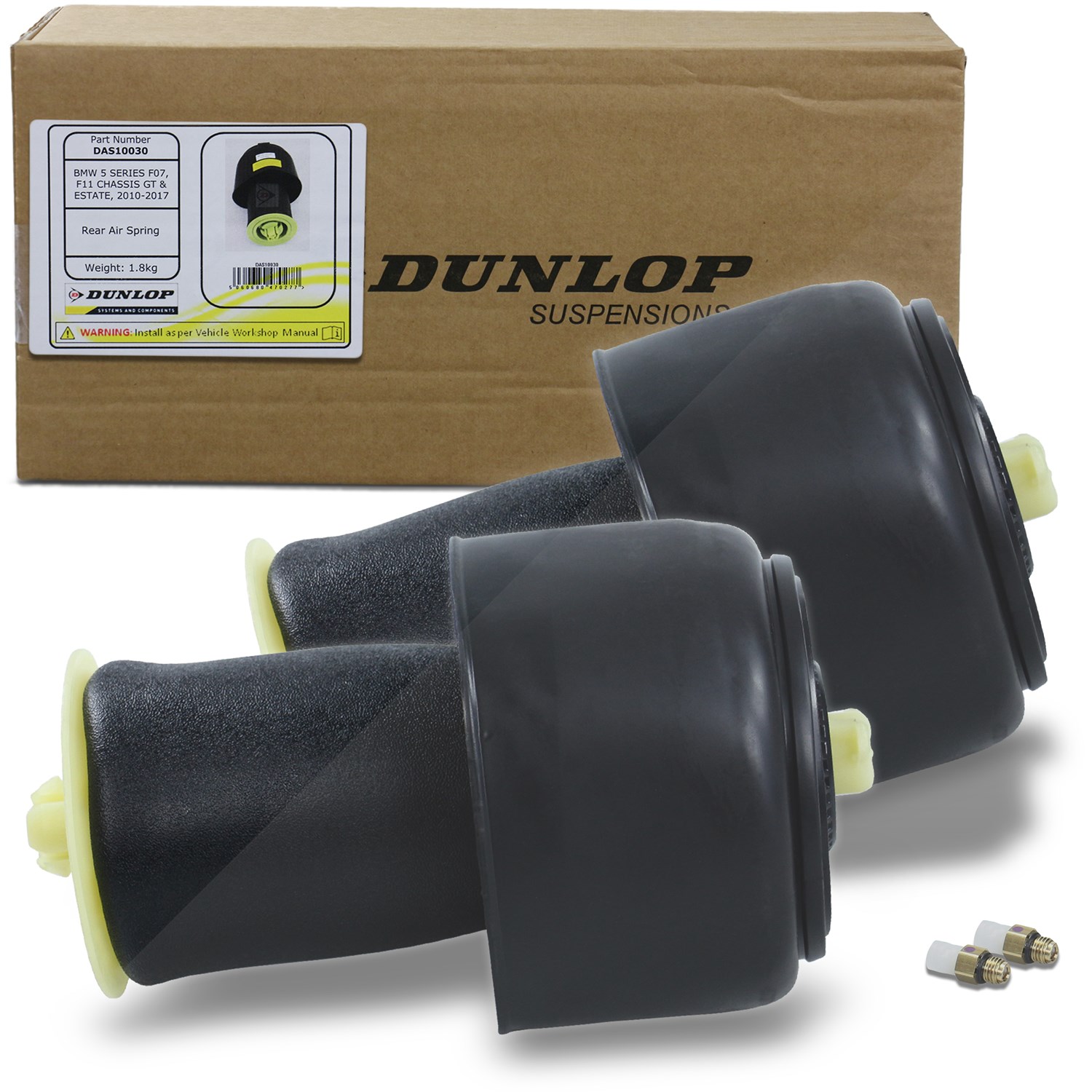 Dunlop Airsuspension 2x Luftfederbalg Hinterachse [Hersteller-Nr. 70931] für BMW