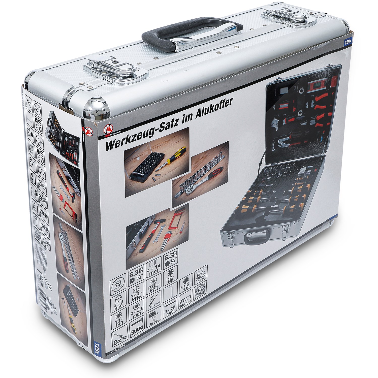 Bgs Do It Yourself Werkzeug-Satz im Alukoffer 129-tlg. [Hersteller-Nr. 2204]
