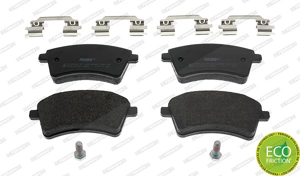 Ferodo Bremsbelagsatz, Scheibenbremse [Hersteller-Nr. FDB4185] für Mercedes-Benz, Renault
