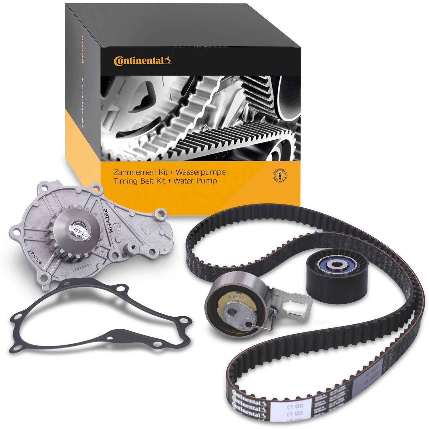 Continental Ctam Wasserpumpe + Zahnriemensatz [Hersteller-Nr. CT1203WP1] für Ds, Peugeot, Ford, Citroën, Opel, Vauxhall, Toyota