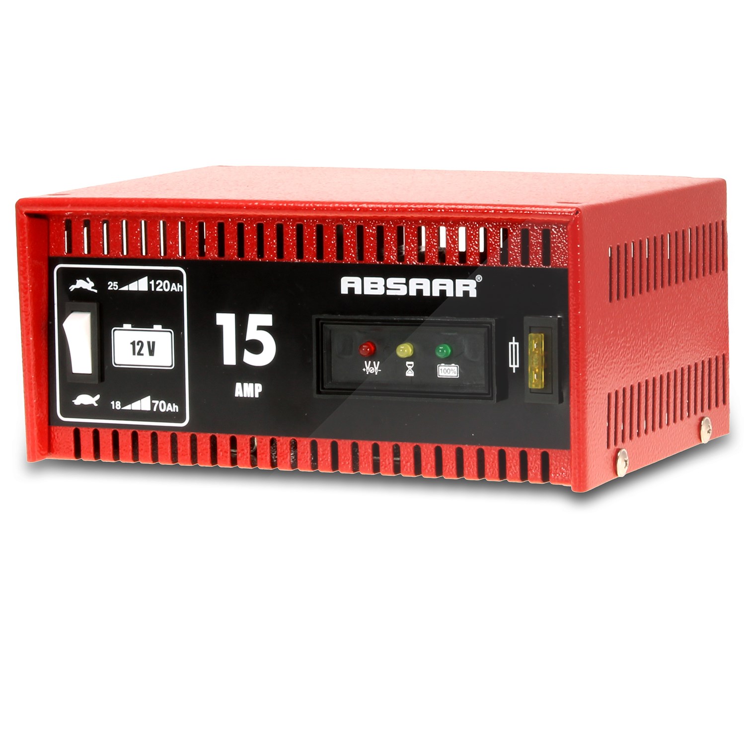 Absaar Batterieladegerät ohne Starthilfe - 12 Volt - 15 Ampere [Hersteller-Nr. 0111501110]