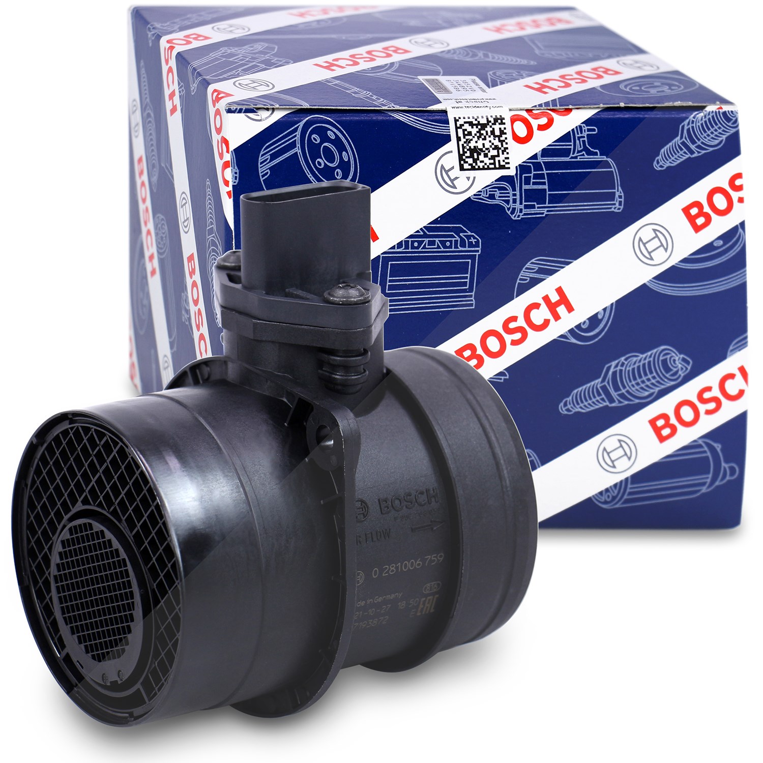 Bosch Luftmassenmesser [Hersteller-Nr. 0281006759] für Ford, Audi, Seat, VW, Skoda