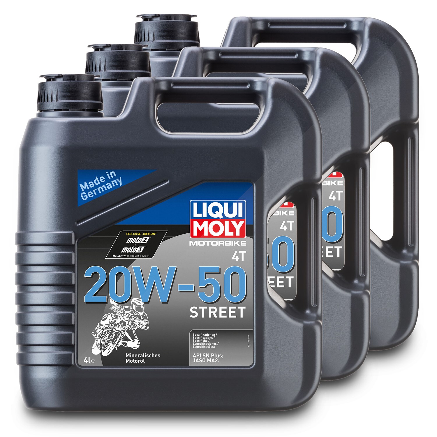 Liqui Moly 3x 4 L Motorbike 4T 20W-50 Street Motoröl [Hersteller-Nr. 1696]