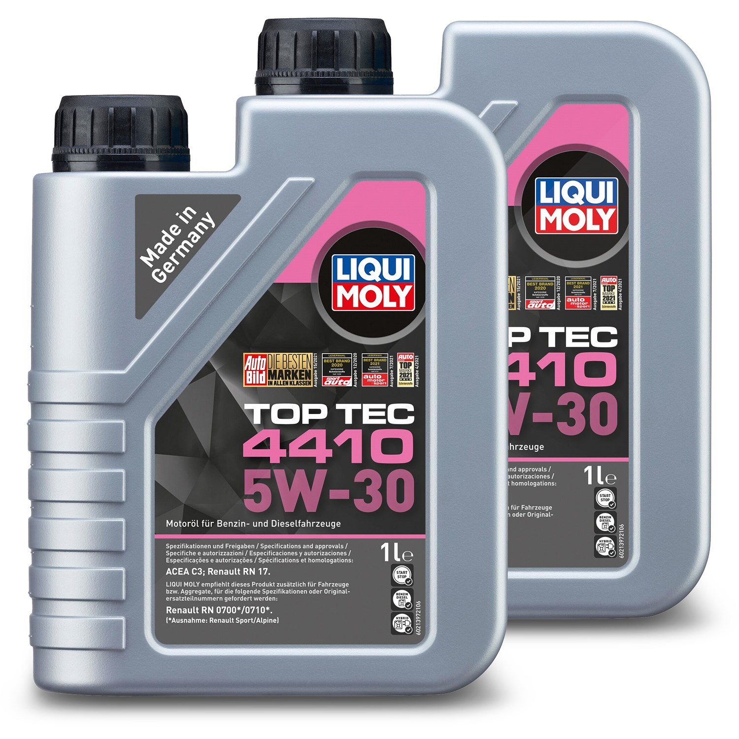 Liqui Moly 2x 1 L Top Tec 4410 5W-30 Motoröl [Hersteller-Nr. 21397]