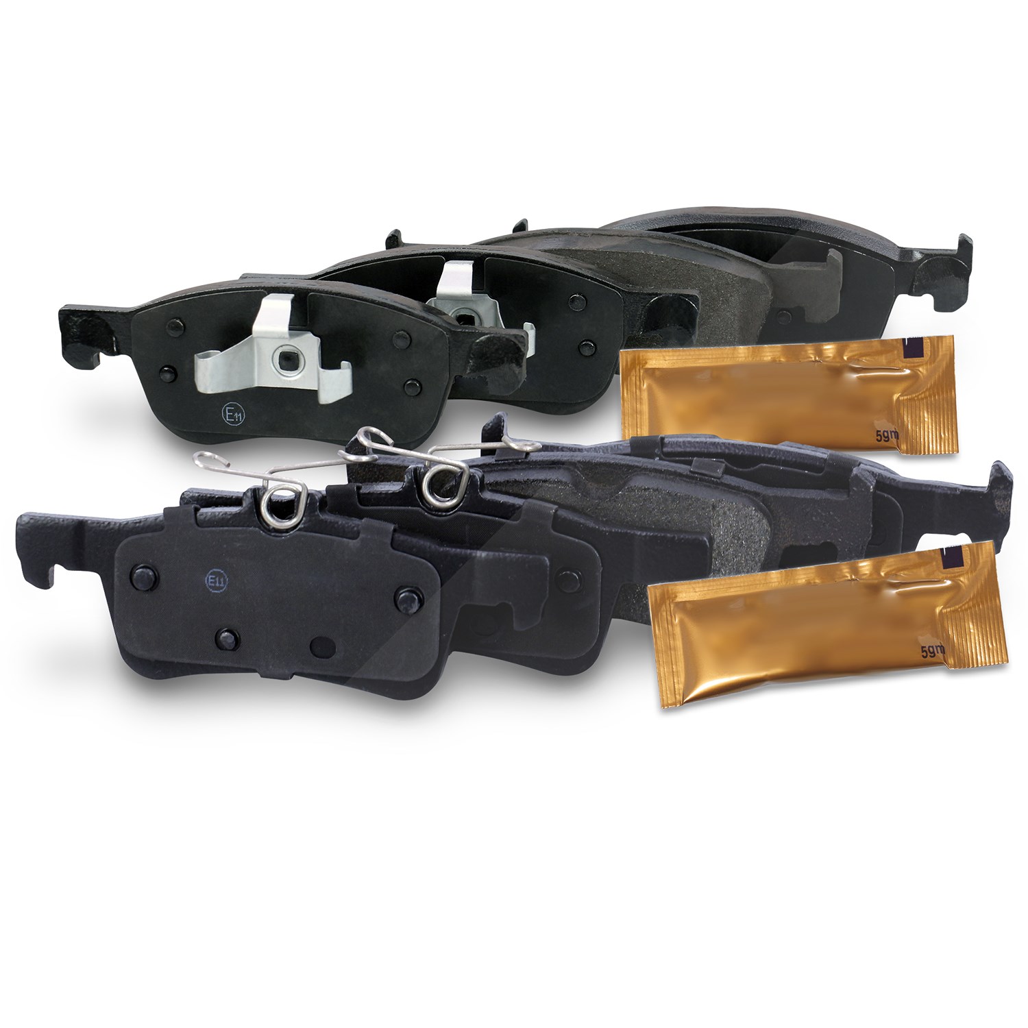 Bestprice 8x Bremsbeläge Vorne + Hinten [Hersteller-Nr. 40512946] für Ford