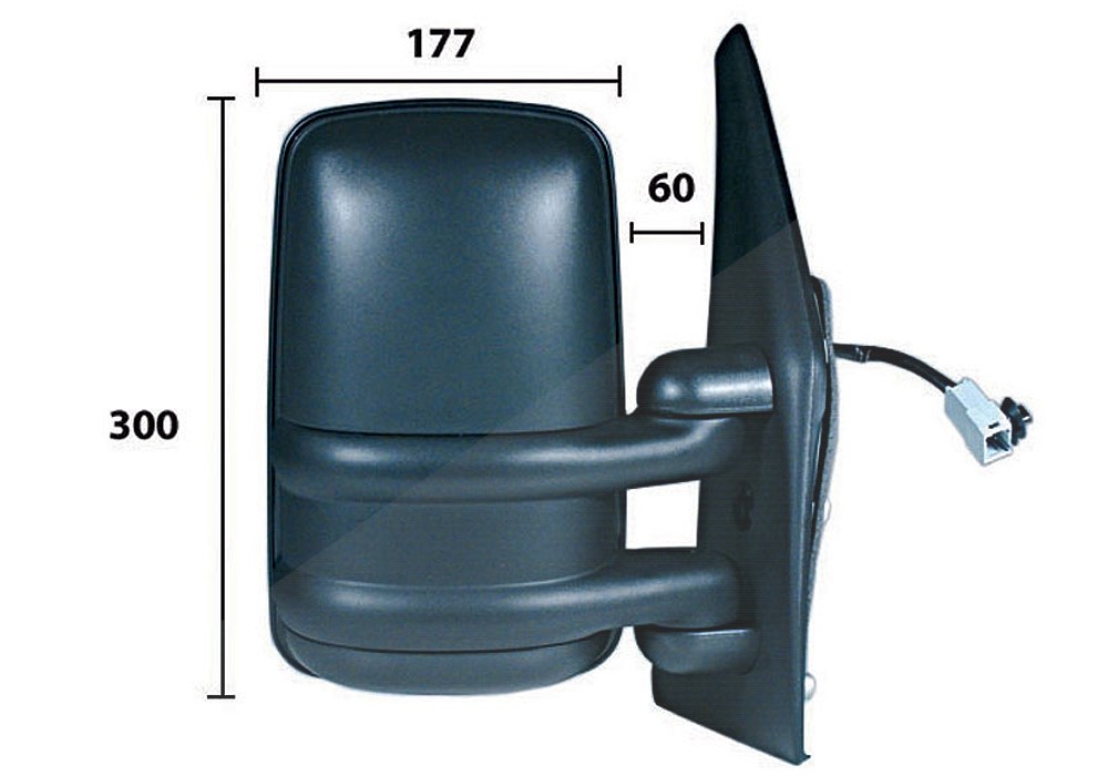Alkar Außenspiegel [Hersteller-Nr. 9226902] für Opel, Renault, Nissan