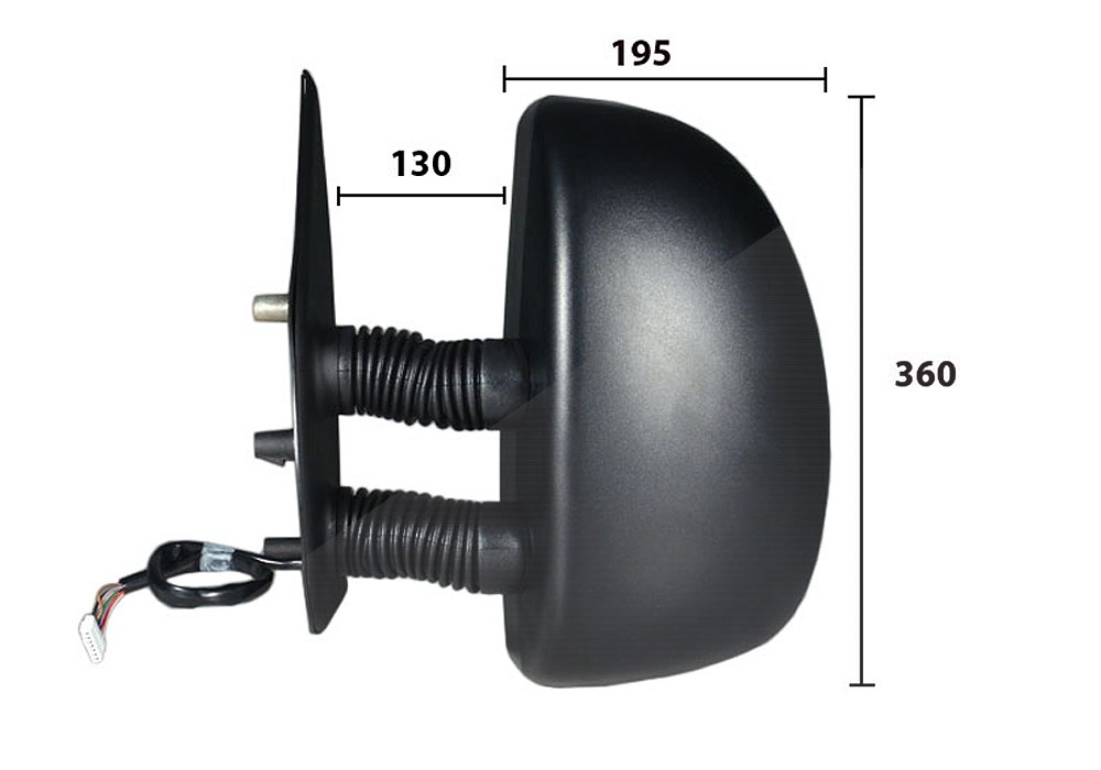 Alkar Außenspiegel [Hersteller-Nr. 9239921] für Citroën, Fiat, Peugeot