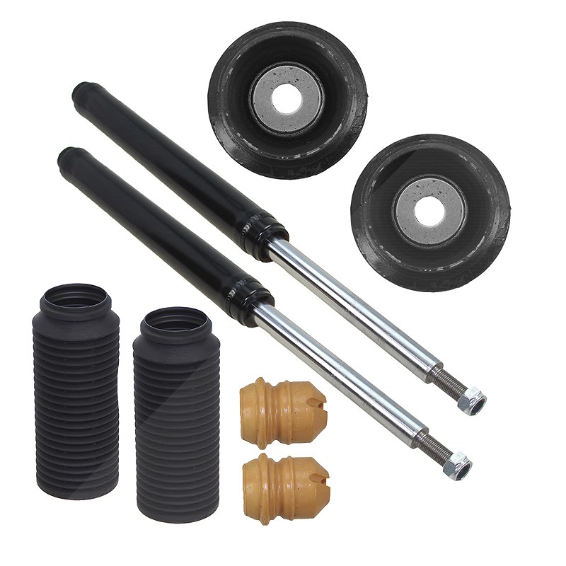 Bestprice 2x Stossdämpfer+Domlager+Staubschutz vorn Gasdruck [Hersteller-Nr. 10611158] für Audi, VW