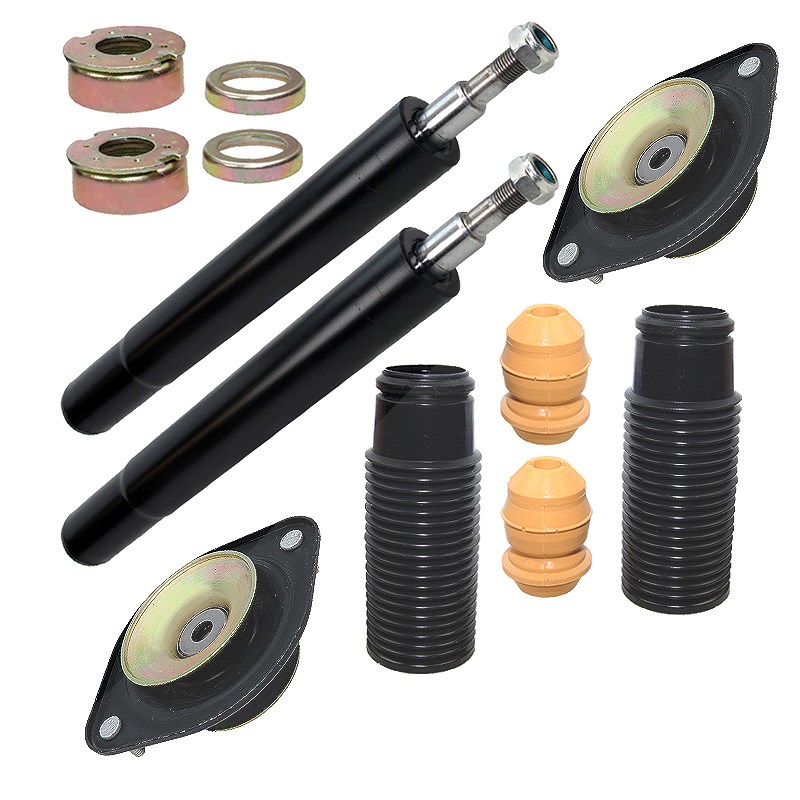 Bestprice 2x Stossdämpfer+Domlager+Staubschutz vorn Öldruck [Hersteller-Nr. 10611160] für VW