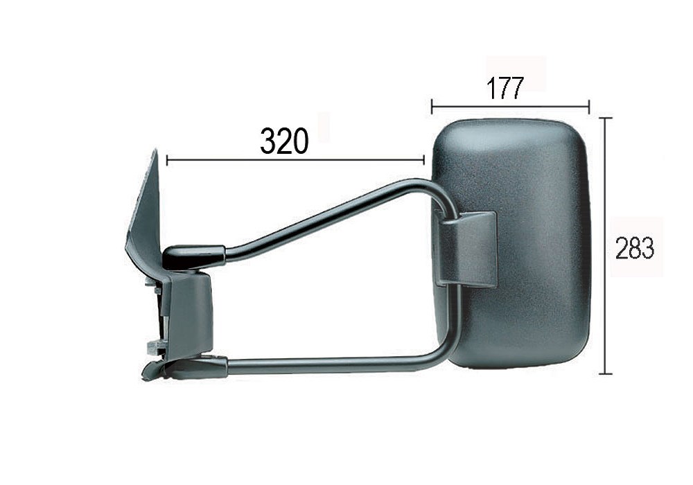 Alkar Außenspiegel [Hersteller-Nr. 9201962] für Mercedes-Benz