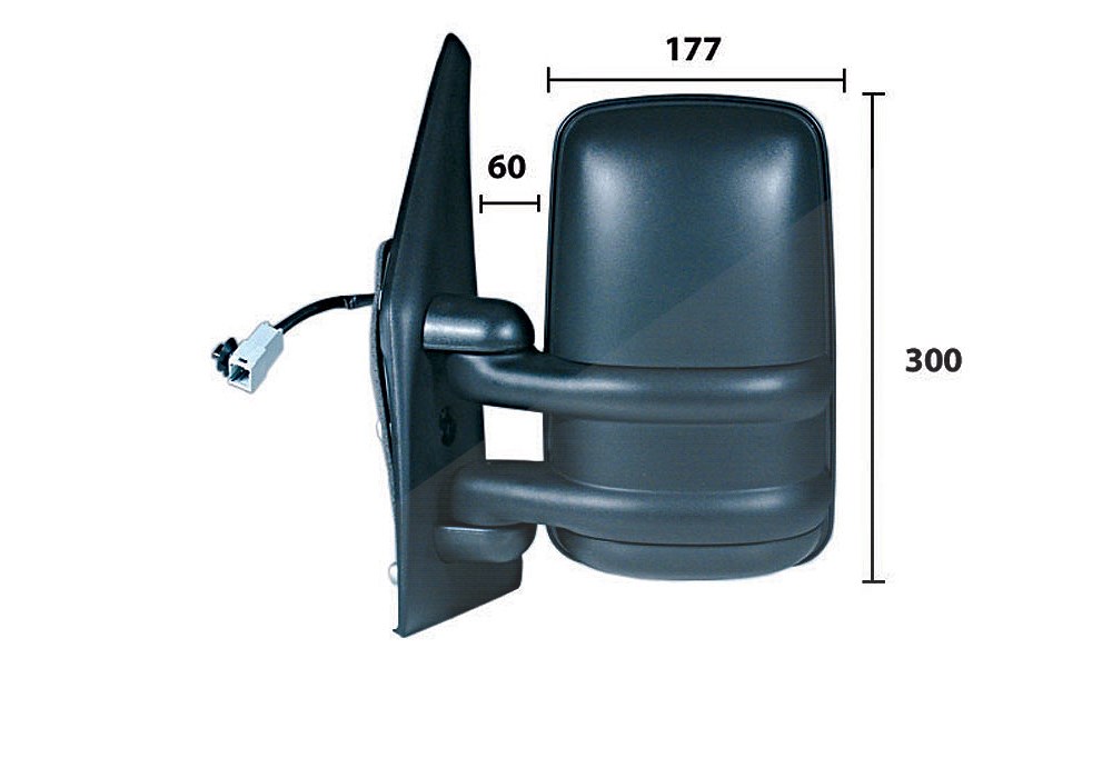 Alkar Außenspiegel [Hersteller-Nr. 9225902] für Opel, Renault, Nissan