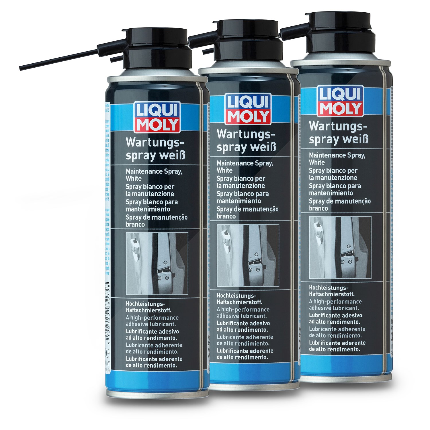 Liqui Moly 3x 250 ml Wartungsspray weiß [Hersteller-Nr. 3075]