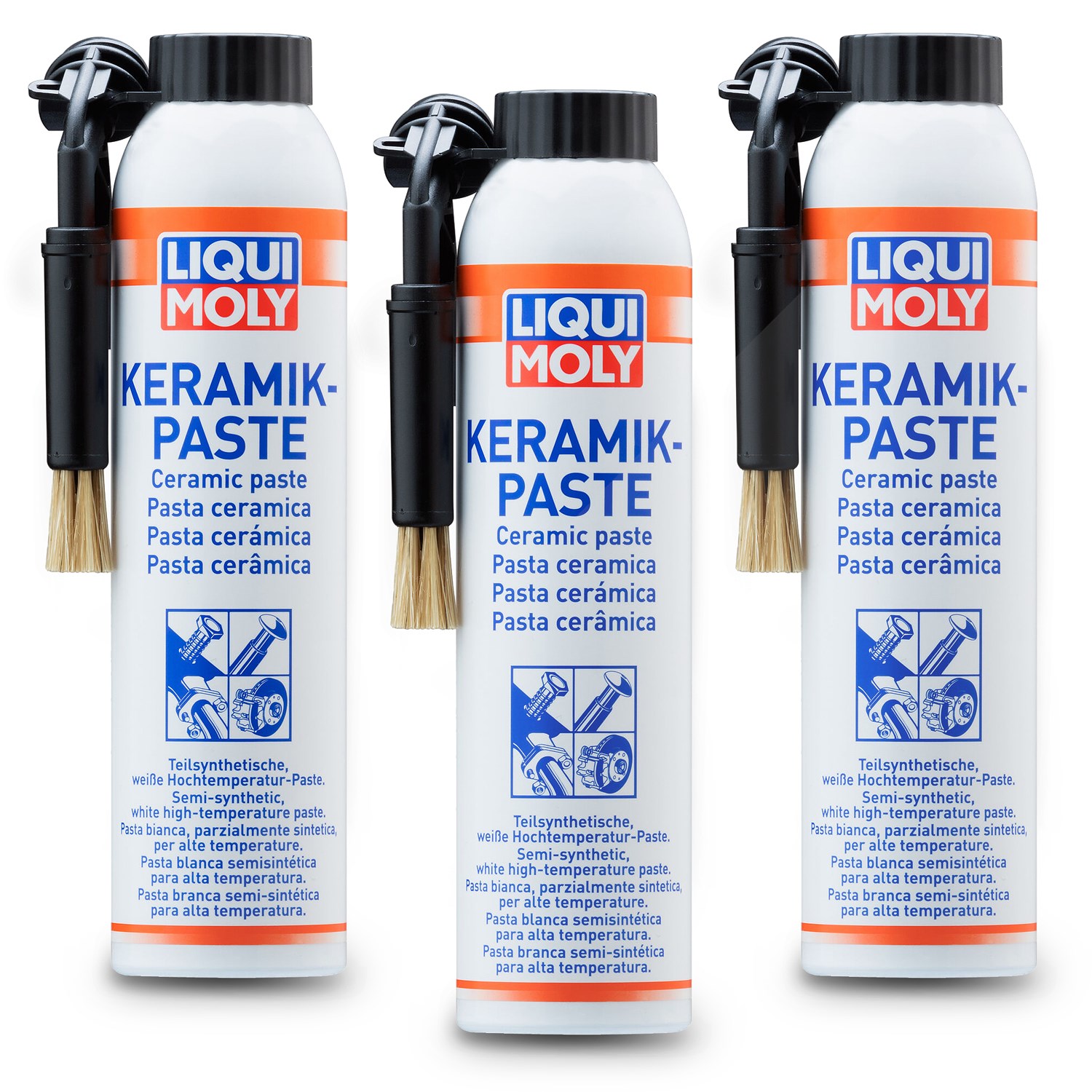 Liqui Moly 3x 200 ml Keramikpaste (Pinseldose) [Hersteller-Nr. 3415]