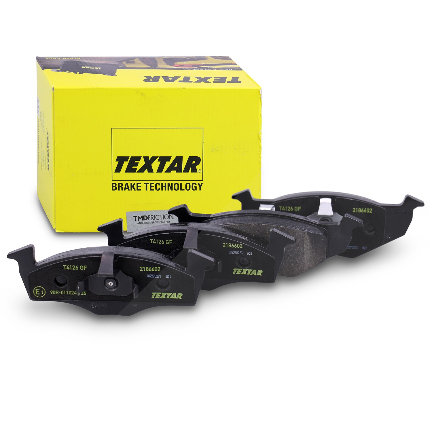 Textar Bremsbelagsatz Vorderachse [Hersteller-Nr. 2186602] für Seat, VW, Skoda
