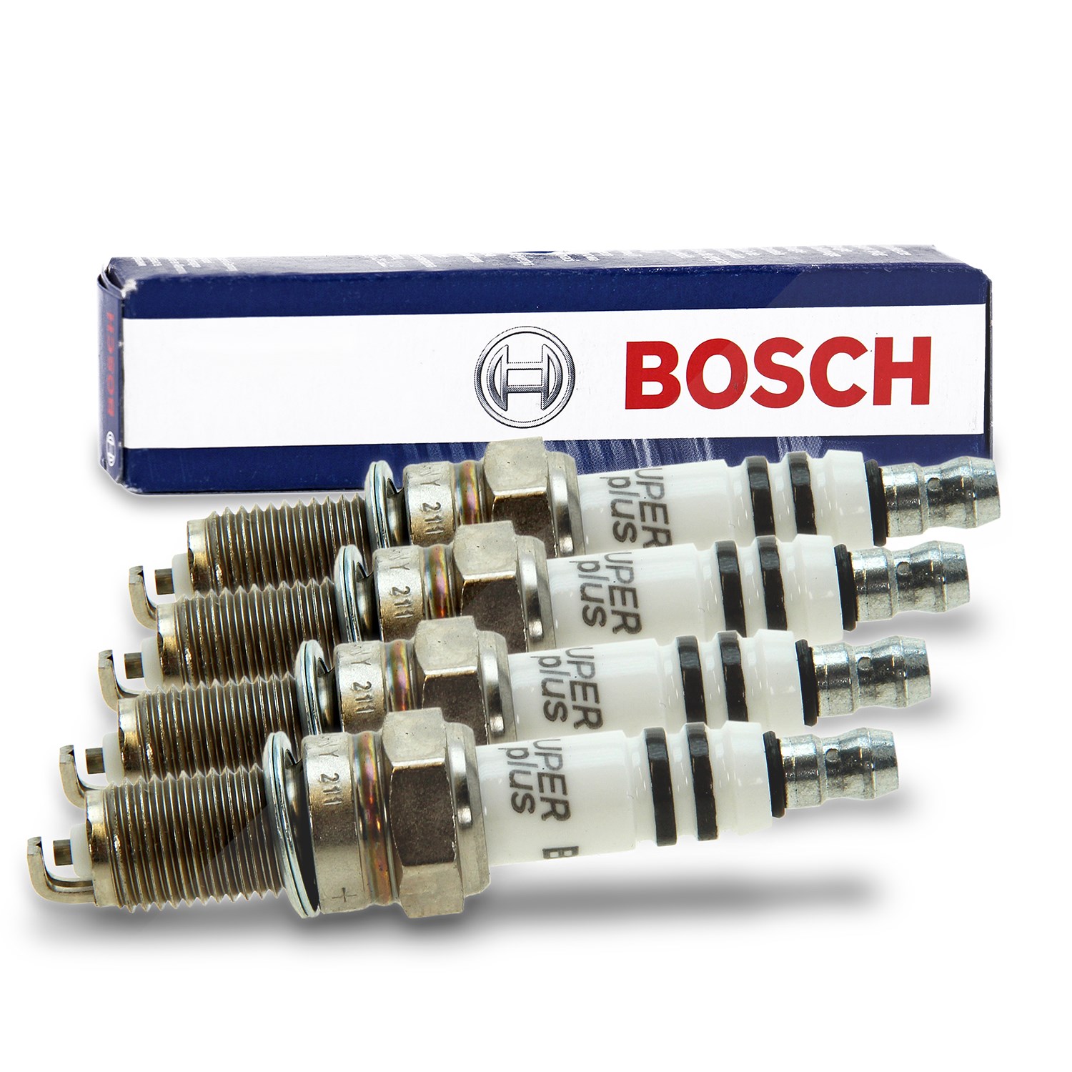 Bosch 4x Zündkerze YR7DC+ [Hersteller-Nr. 0242135515] für Chevrolet, Lancia, Mitsubishi, Alfa Romeo, Fiat, Subaru, Ford, Vauxhall, Daihatsu, Maruti, O