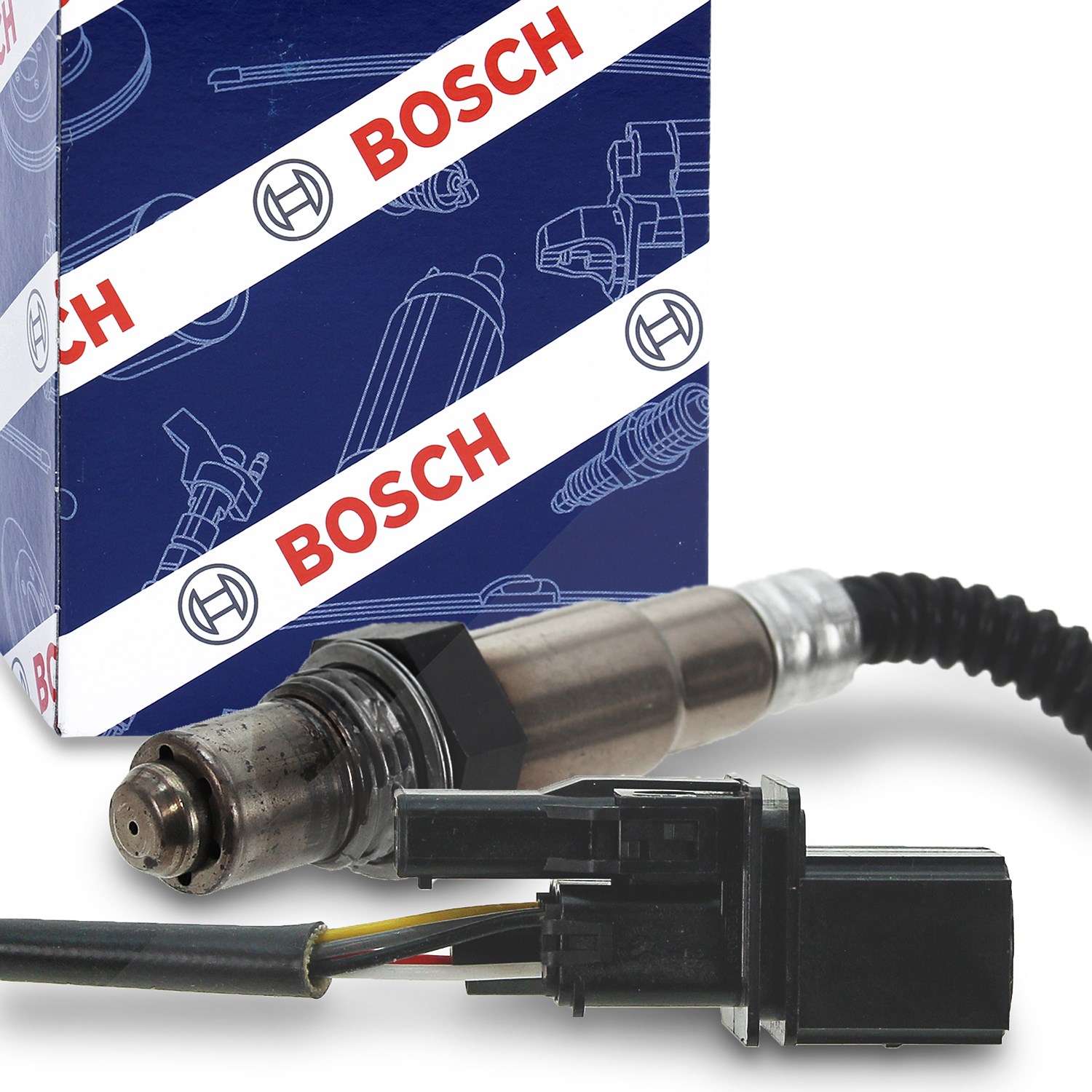 Bosch Lambdasonde [Hersteller-Nr. 0258007351] für Audi, VW, Skoda, Bentley, Seat