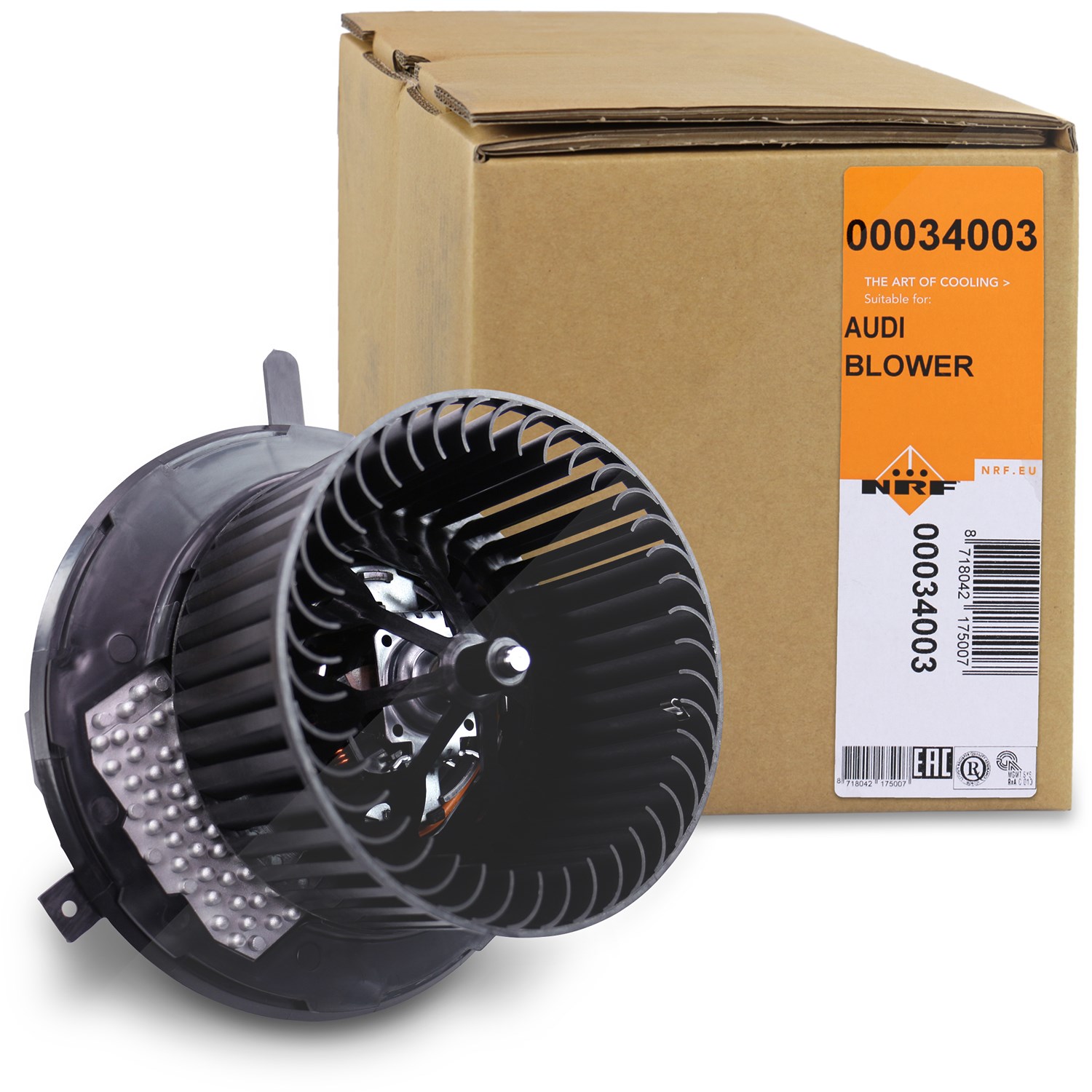 Nrf Elektromotor, Innenraumgebläse [Hersteller-Nr. 34003] für Audi, VW, Skoda, Seat