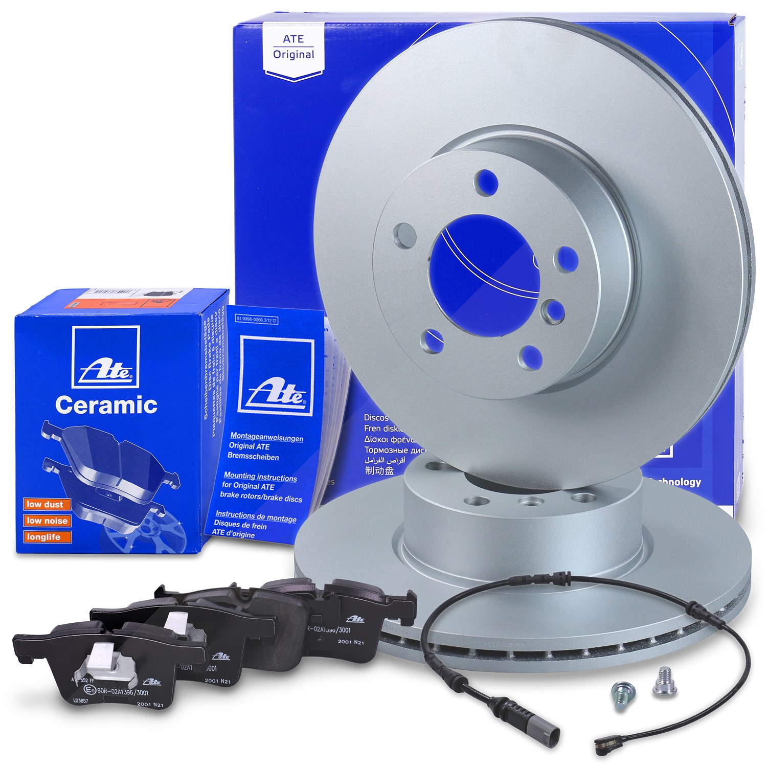 Ate Bremsscheiben +CERAMIC Bremsbeläge +VWK vorne [Hersteller-Nr. 40512887] für BMW