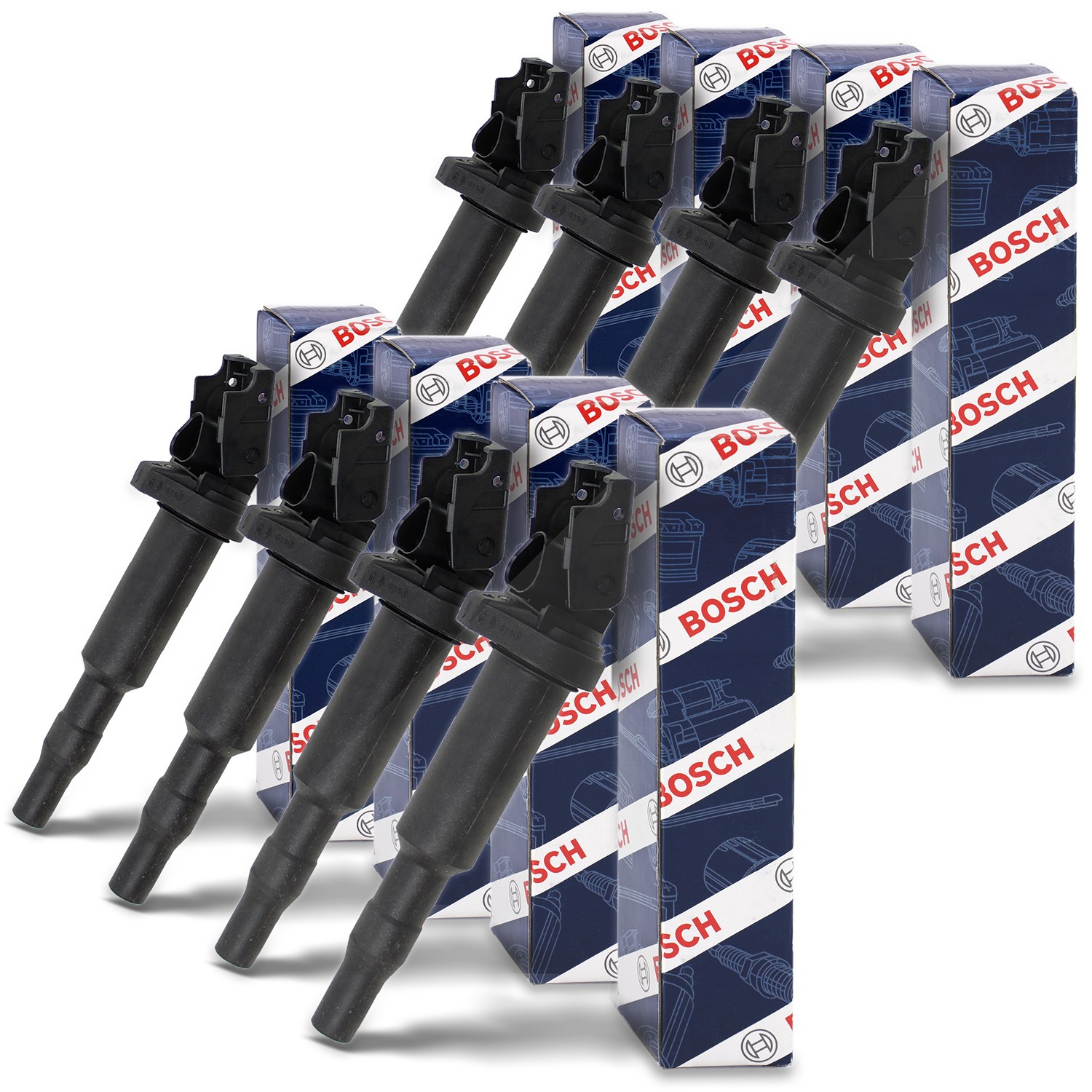 Bosch 8x Zündspule [Hersteller-Nr. 40513749] für Alpina, BMW