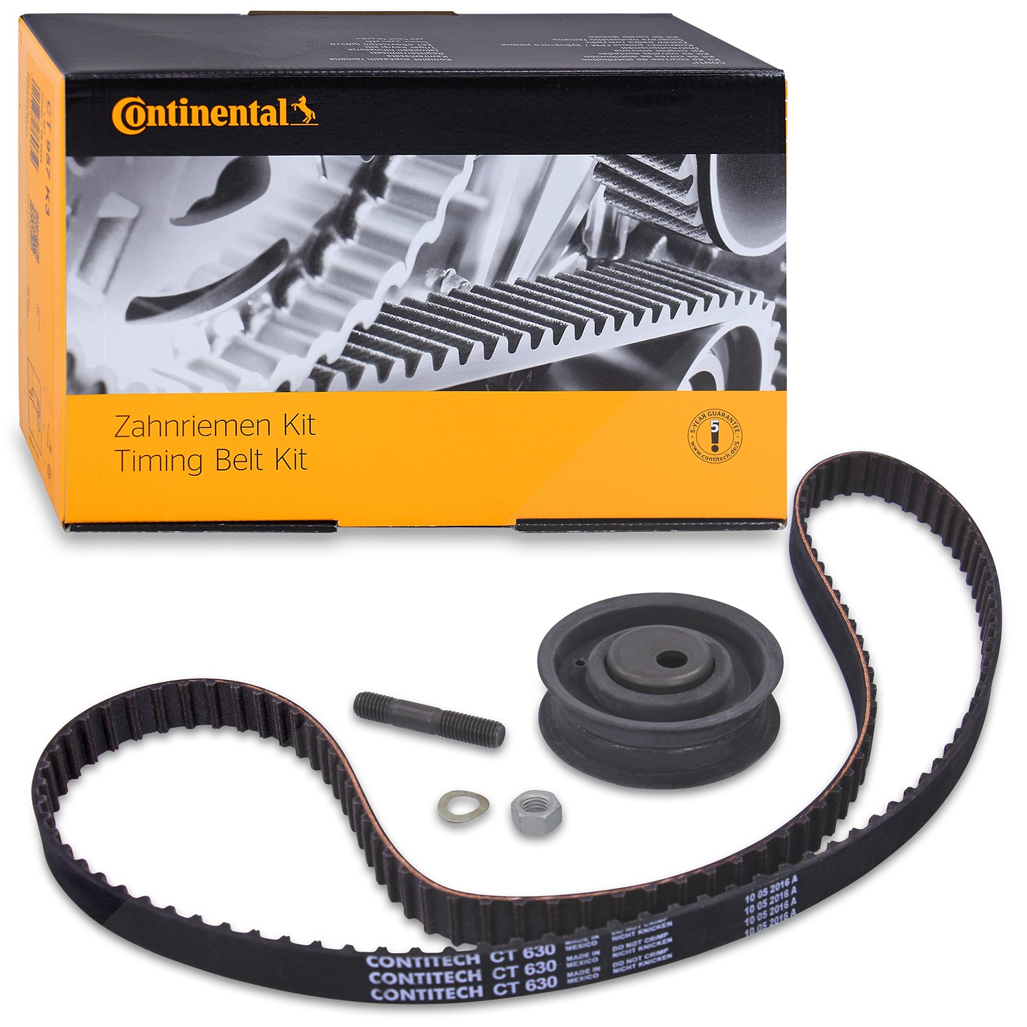 Continental Ctam Zahnriemensatz CONTI SYNCHROBELT® KIT [Hersteller-Nr. CT630K1] für VW, Skoda, Seat