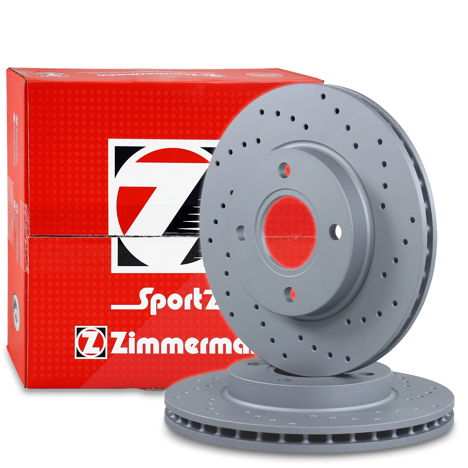 Zimmermann Sport-Bremsscheibe belüftet vorne [Hersteller-Nr. 250.1343.52] für Mazda, Ford