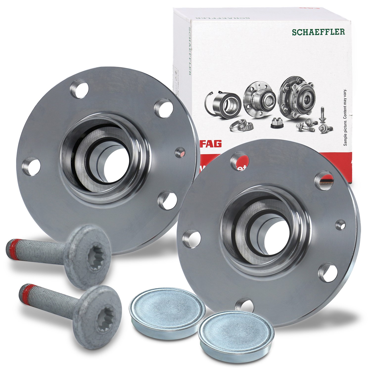 Schaeffler Fag 2x Radlagersatz hinten [Hersteller-Nr. 713610960] für Seat, Audi, VW, Skoda