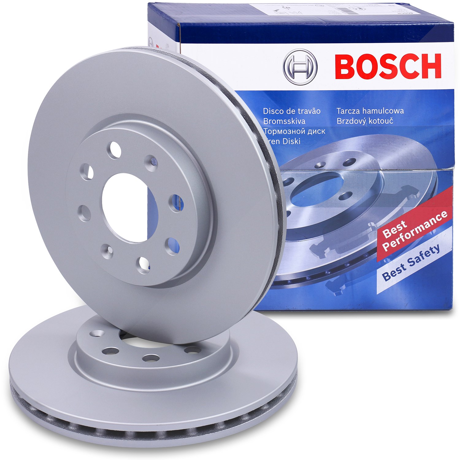 Bosch Bremsscheibe Vorderachse Belüftet [Hersteller-Nr. 0986479B89] für Fiat, Opel