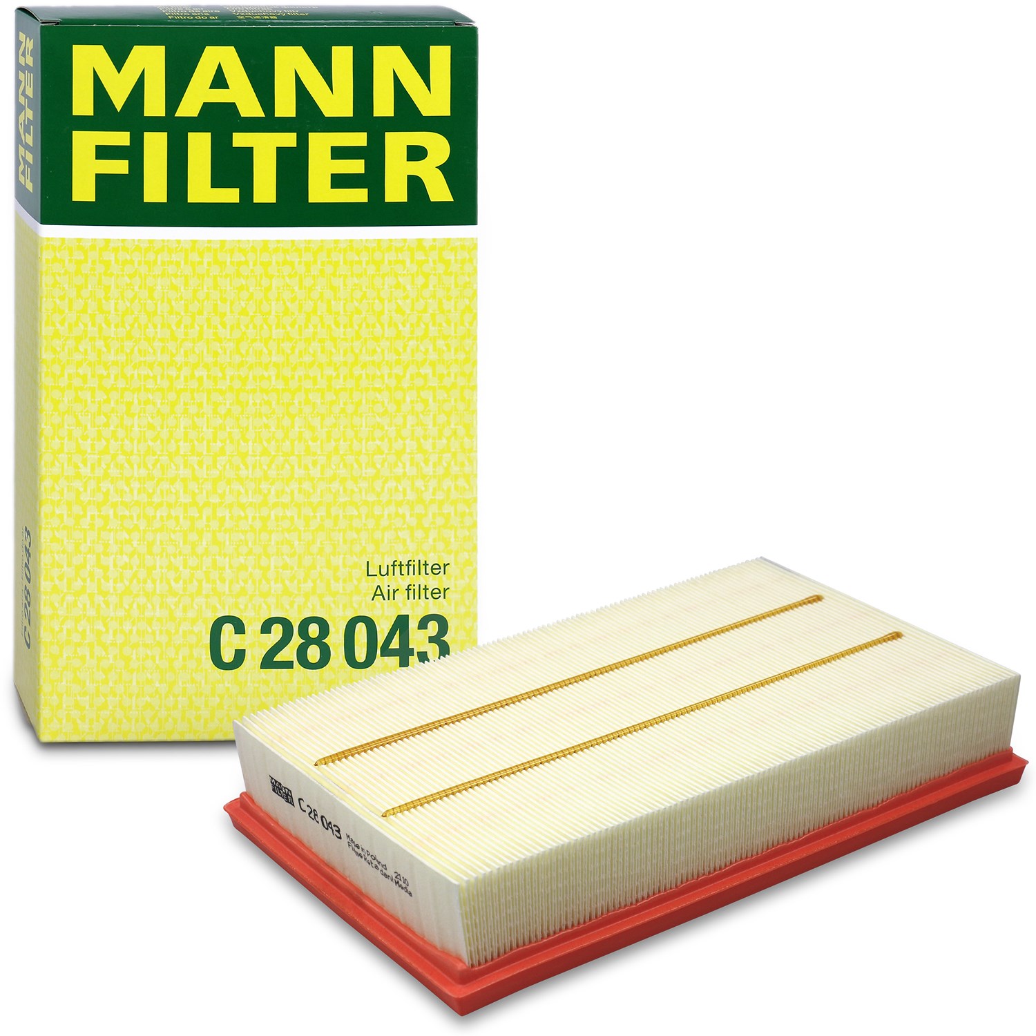 Mann-filter Luftfilter [Hersteller-Nr. C28043] für Seat, Cupra, Skoda, Ford, Audi, VW
