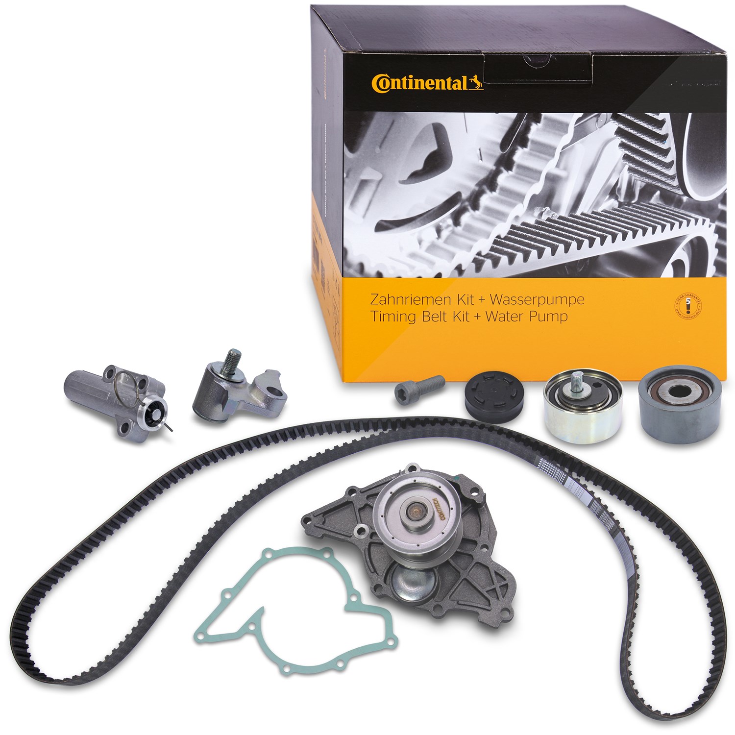 Continental Ctam Zahnriemensatz + Wasserpumpe [Hersteller-Nr. CT1015WP1] für Audi, Skoda, VW