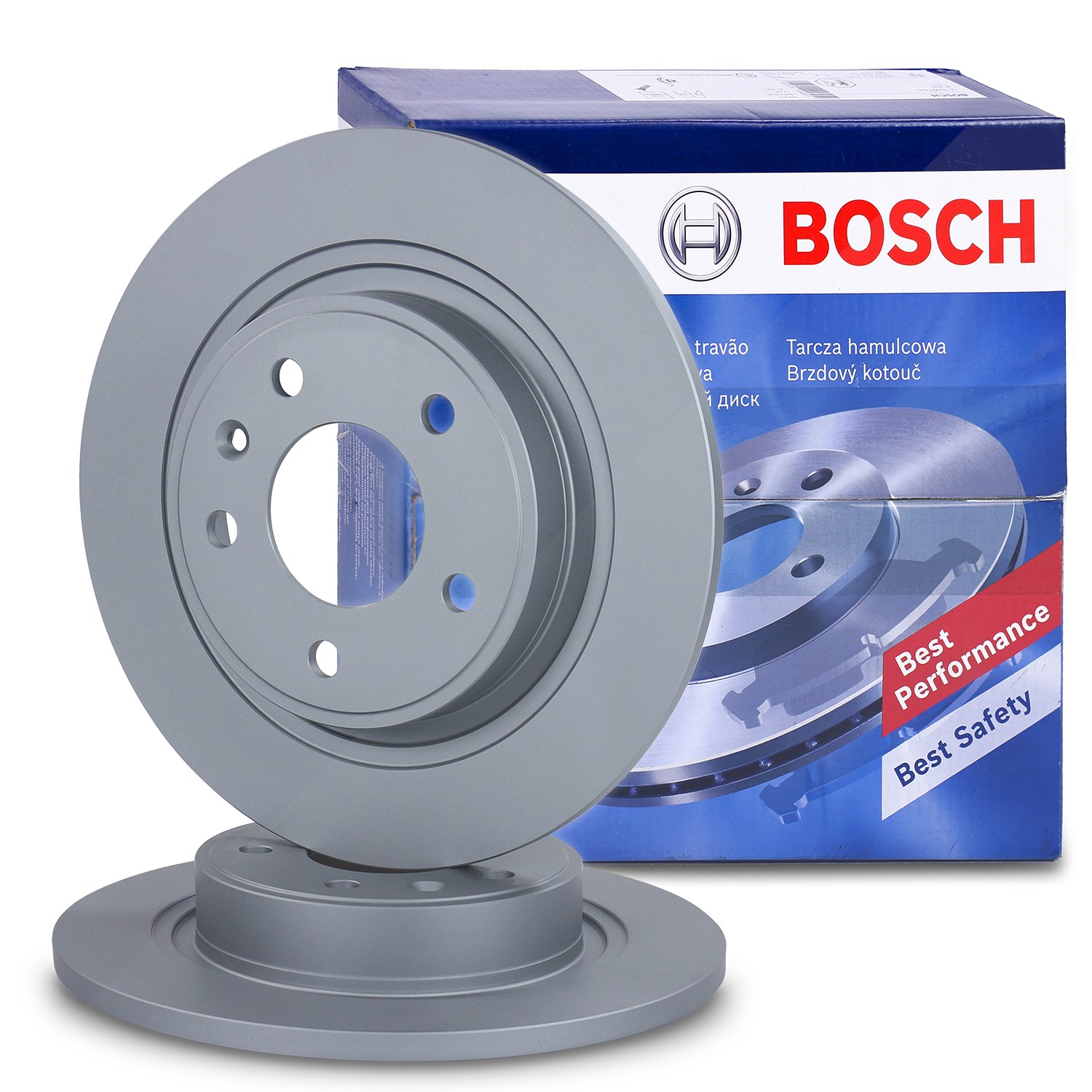 Bosch Bremsscheibe Hinterachse Voll [Hersteller-Nr. 0986479C58] für Opel, Chevrolet, Vauxhall