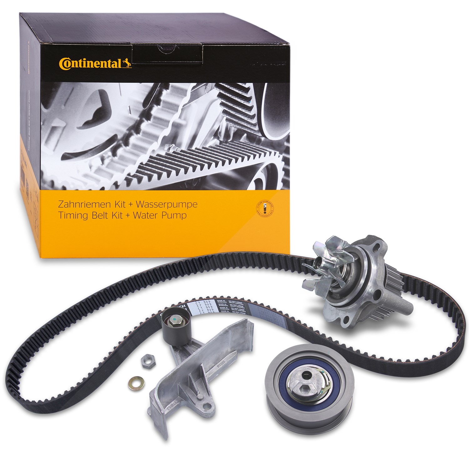 Continental Ctam Zahnriemensatz + Wasserpumpe [Hersteller-Nr. CT909WP2] für Seat, VW, Audi, Skoda