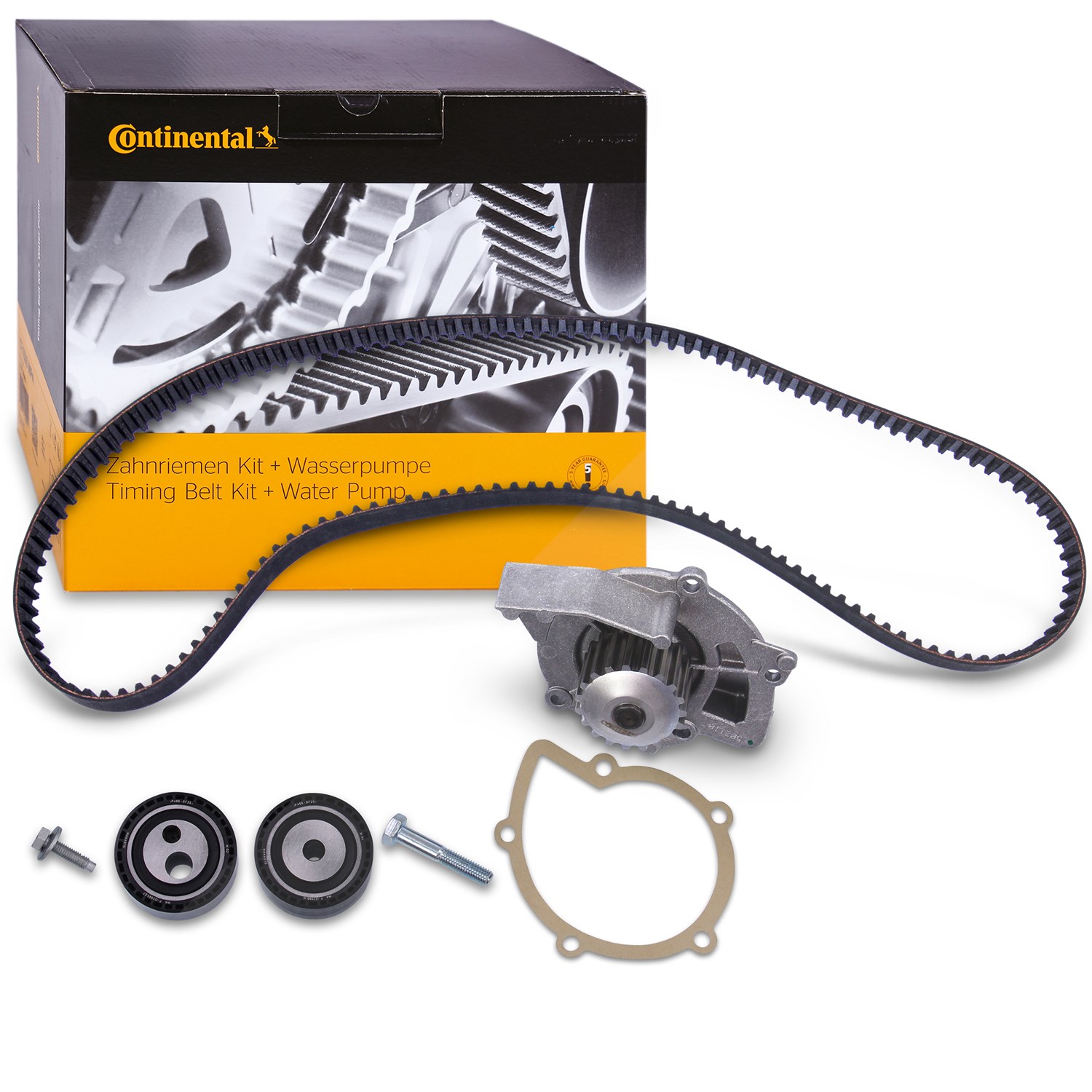 Continental Ctam Zahnriemensatz + Wasserpumpe [Hersteller-Nr. CT1037WP1] für Peugeot, Fiat, Lancia, Citroën