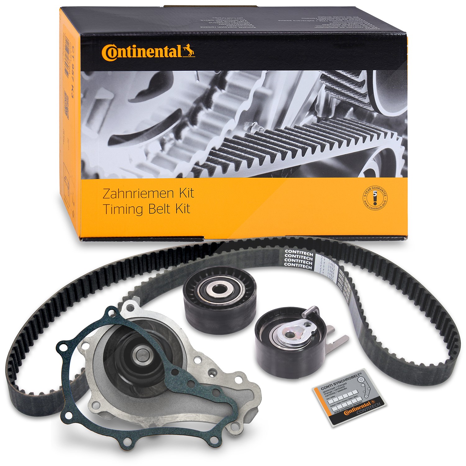 Continental Ctam Satz CONTITECH Zahnriemen +BP Wasserpumpe [Hersteller-Nr. 34005501] für Ford, Citroën, Volvo, Mini, Suzuki, Mazda, Fiat, Peugeot
