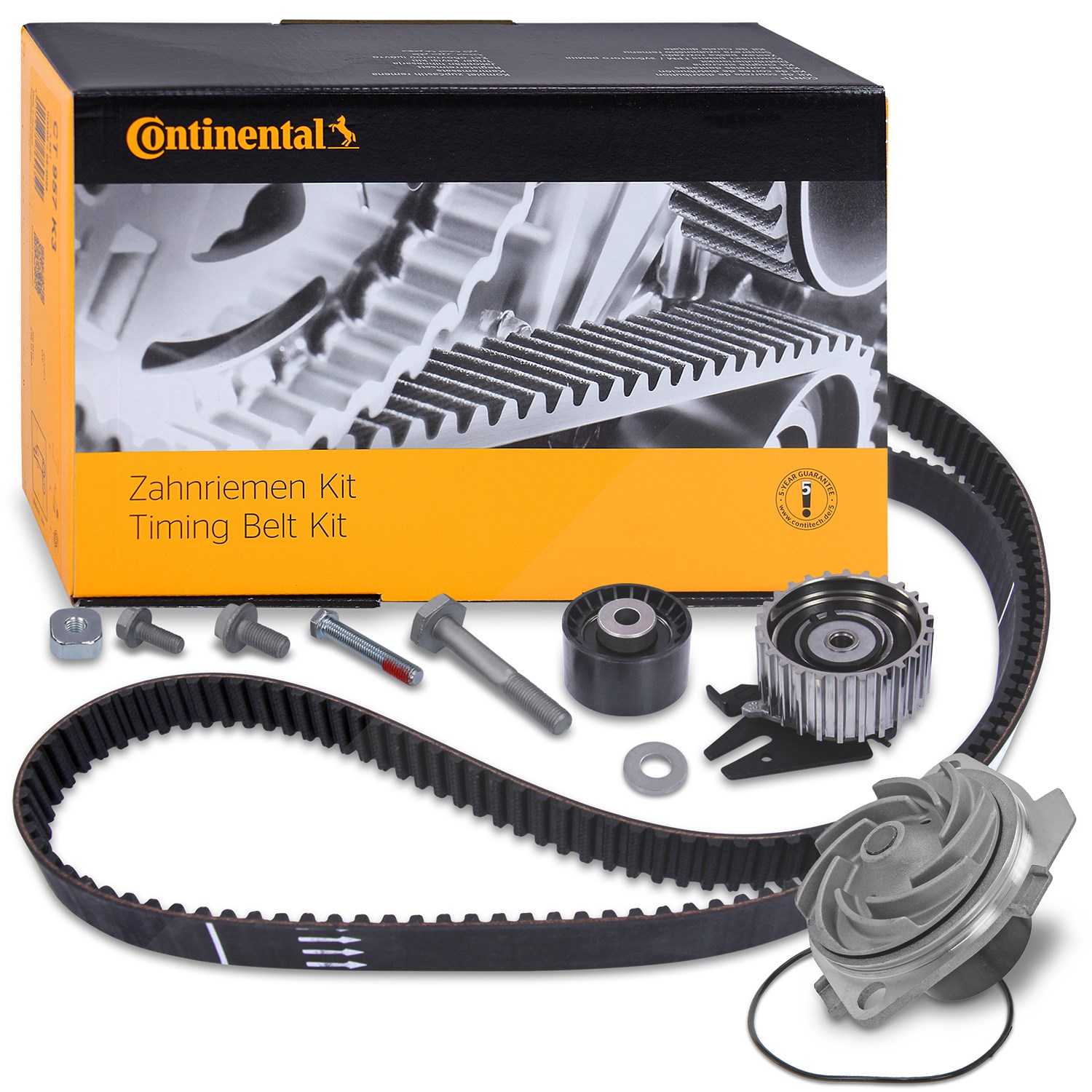 Continental Ctam Satz CONTITECH Zahnriemen +BP Wasserpumpe [Hersteller-Nr. 34005517] für Vauxhall, Fiat, Alfa Romeo, Suzuki, Opel, Saab