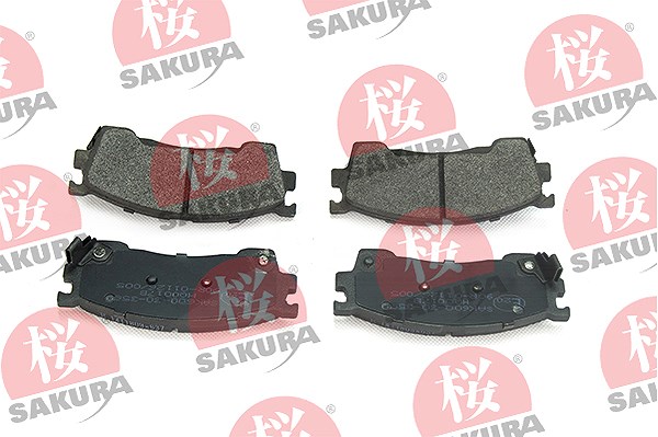Sakura Bremsbelagsatz, Scheibenbremse [Hersteller-Nr. 600-30-3580] für Mazda, Ford Usa