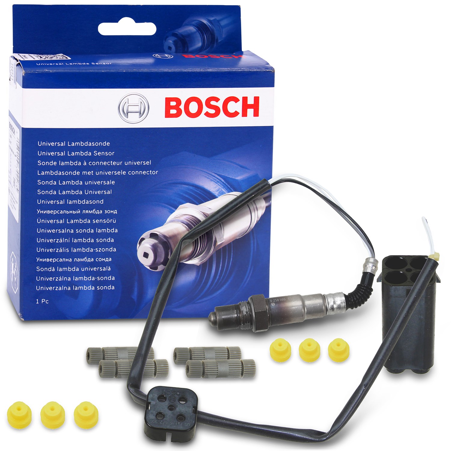 Bosch Lambdasonde [Hersteller-Nr. 0258986602] für Chery, Hyundai, Opel, Suzuki, Chevrolet, Honda, Dodge, Mazda (changan), Dacia, Audi, Smart, Mazda, F