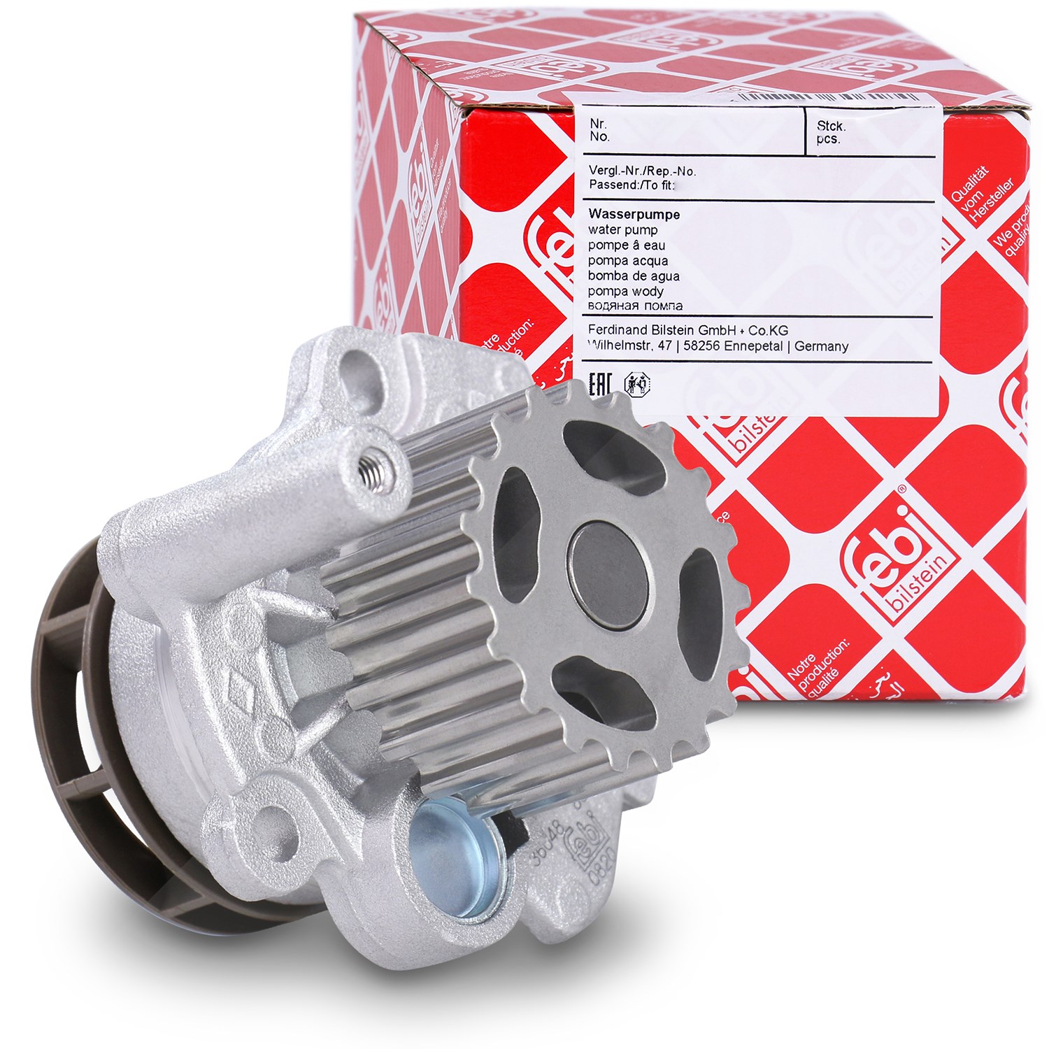Febi Bilstein Wasserpumpe [Hersteller-Nr. 36048] für Audi, Seat, VW, Skoda