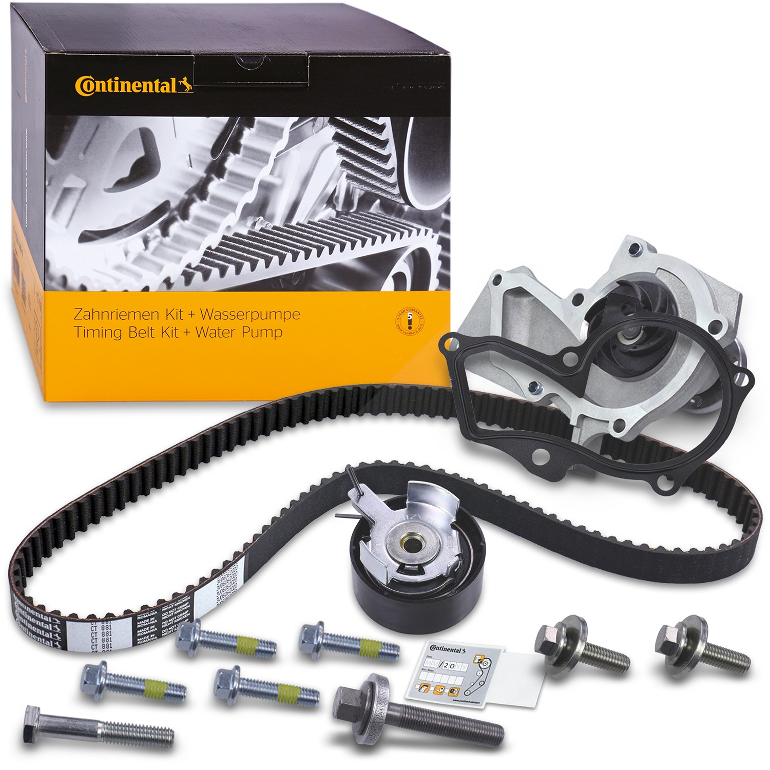 Continental Ctam Wasserpumpe + Zahnriemensatz [Hersteller-Nr. CT881WP3] für Ford, Volvo