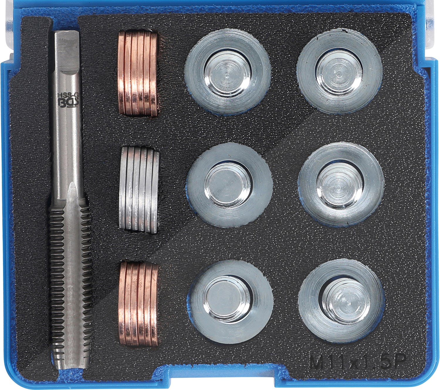 Bgs Reparatursatz für Öl-Ablass-Gewinde - M11 x 1,5 mm [Hersteller-Nr. 153]