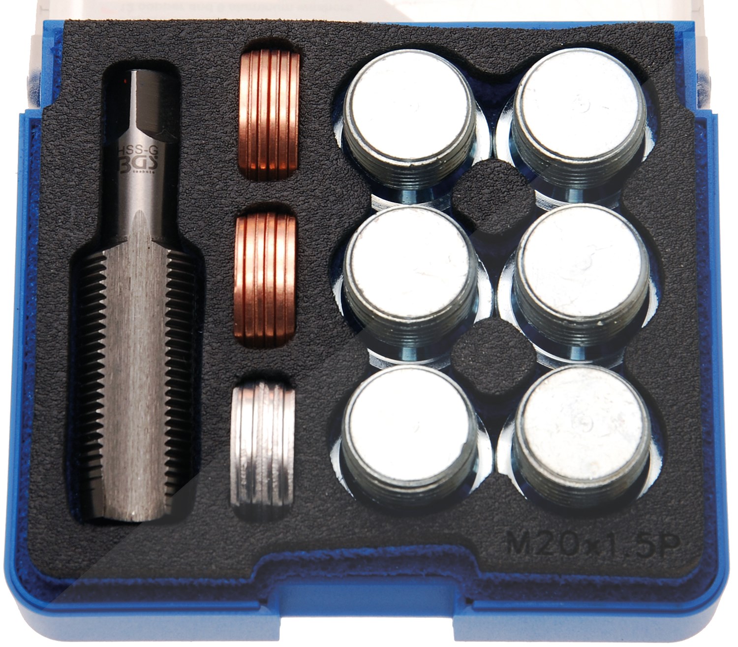 Bgs Reparatursatz für Öl-Ablass-Gewinde - M20 x 1,5 mm [Hersteller-Nr. 159]