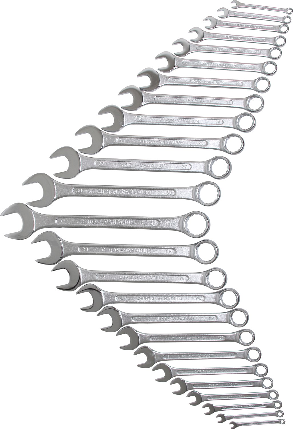 Bgs Maul-Ringschlüssel-Satz - SW 6 - 32 mm - 25-tlg. [Hersteller-Nr. 1190]