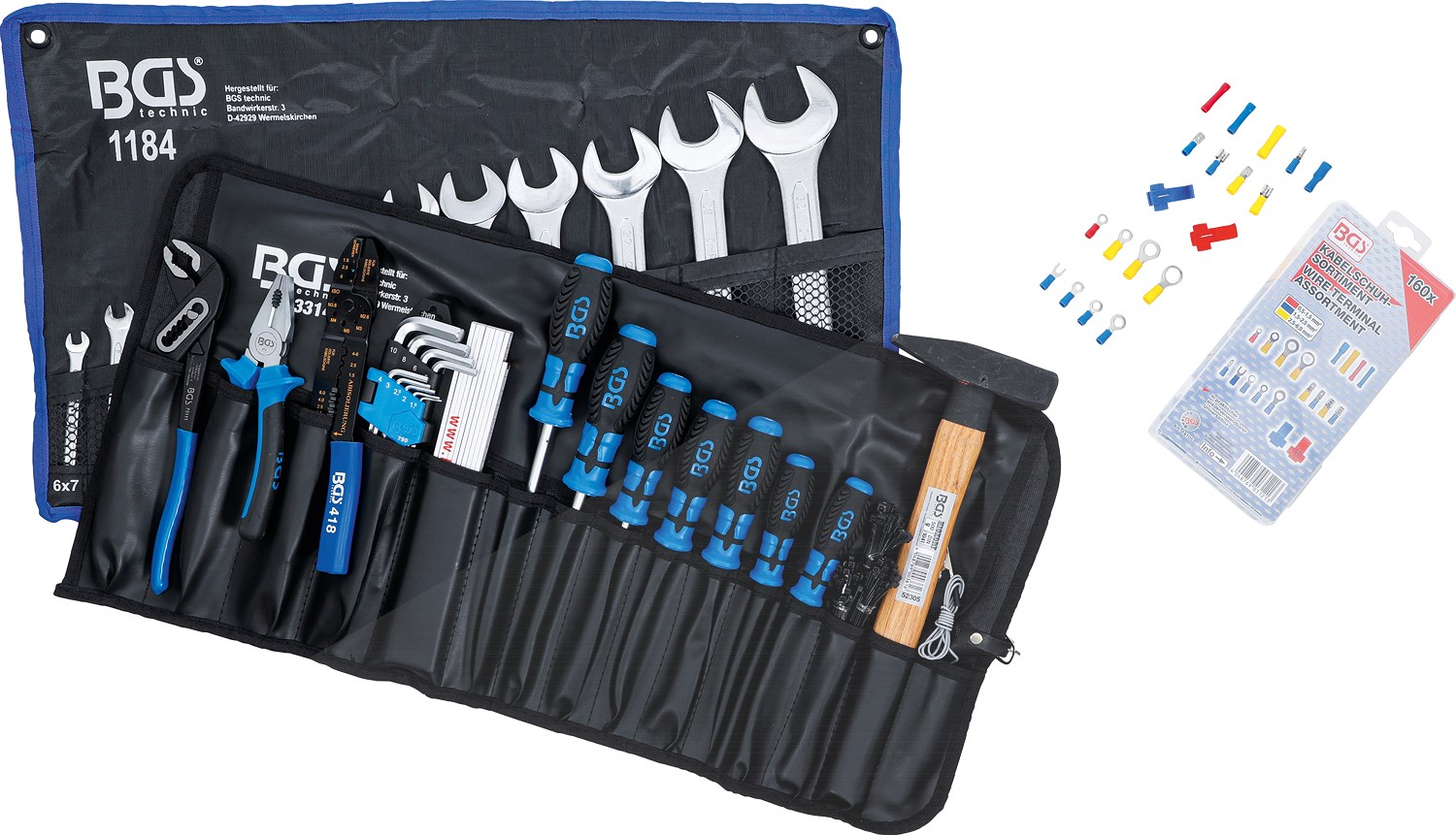 Bgs Werkzeugsortiment in Rolltasche - 270-tlg. [Hersteller-Nr. 3322]