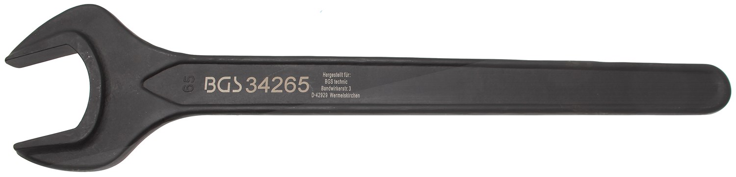 Bgs Einmaulschlüssel - DIN 894 - SW 65 mm [Hersteller-Nr. 34265]
