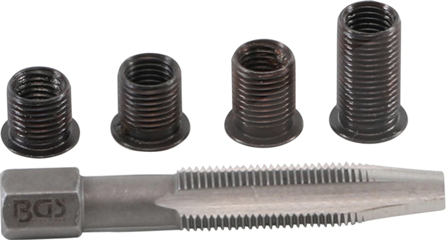Bgs Reparatursatz für Zündkerzengewinde - M8 x 1,0 mm - 5-tlg. [Hersteller-Nr. 167]