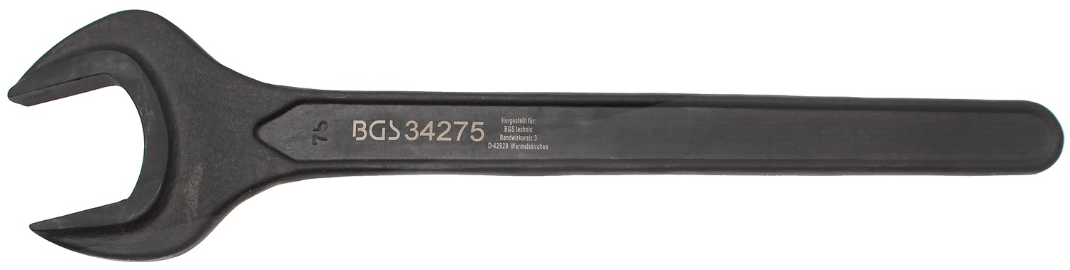 Bgs Einmaulschlüssel - DIN 894 - SW 75 mm [Hersteller-Nr. 34275]