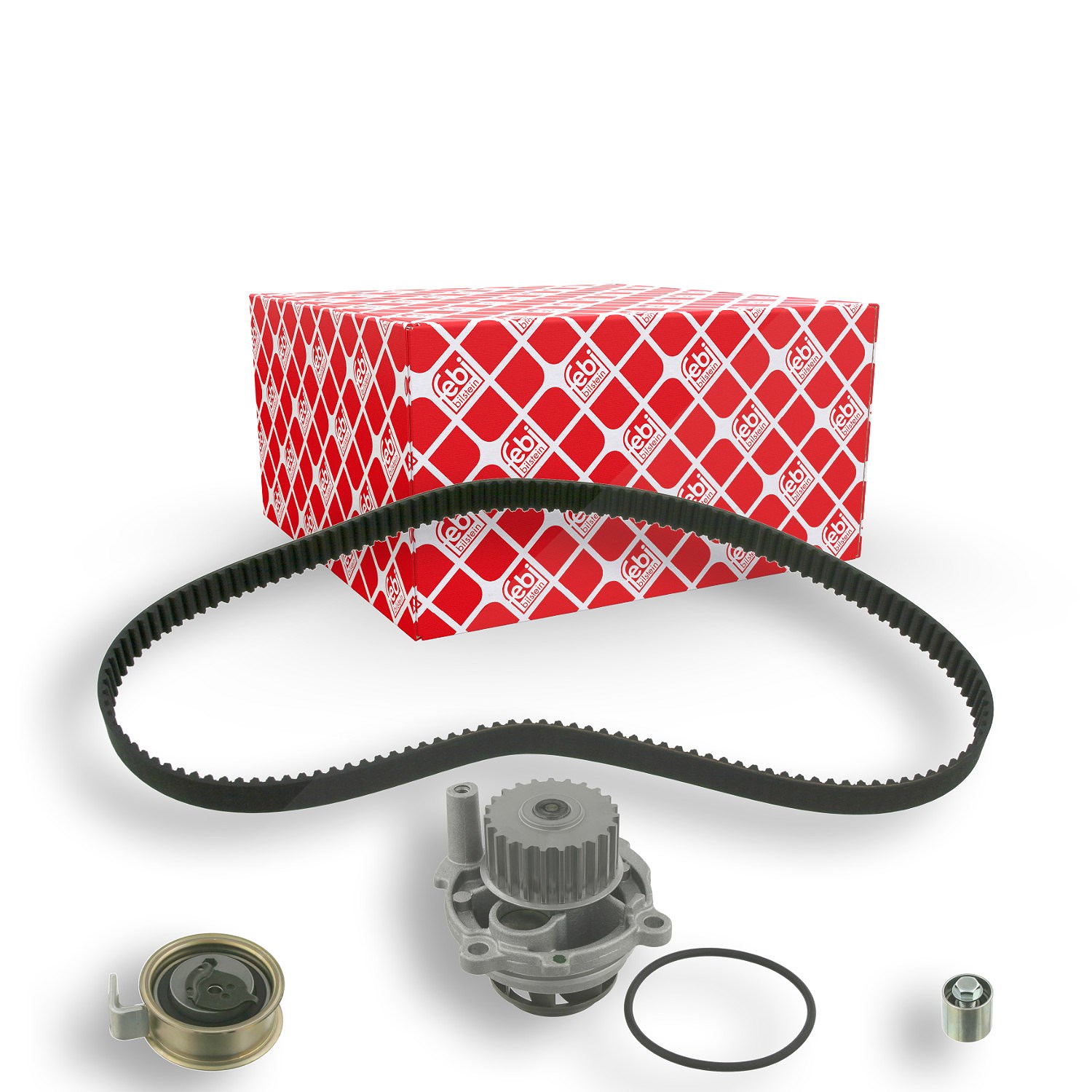 Febi Bilstein Wasserpumpe + Zahnriemensatz [Hersteller-Nr. 45124] für VW, Skoda, Audi, Seat
